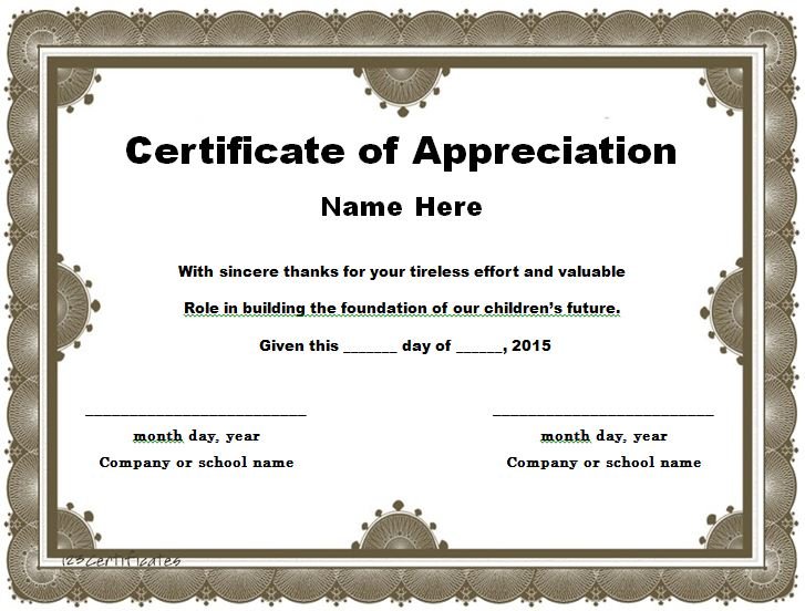 Certificate Of Appreciation Template Word Doc from www.freetemplatedownloads.net