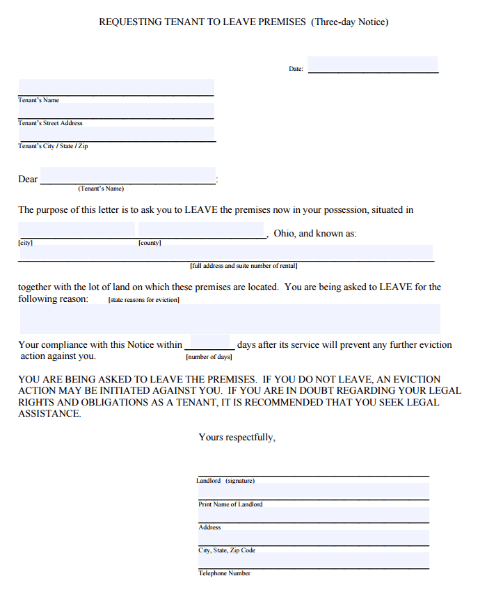 Landlord Letter To Tenant To Move Out from www.freetemplatedownloads.net