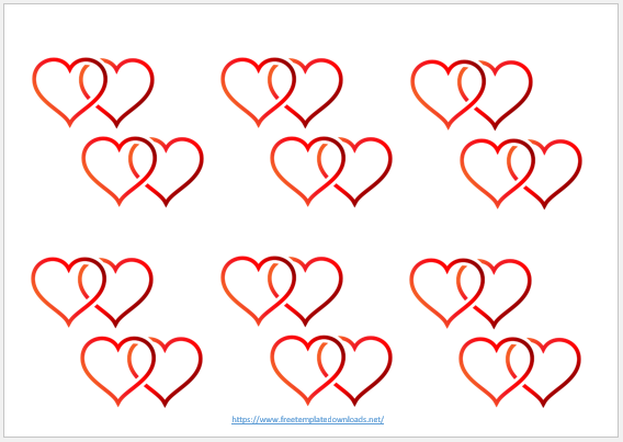 Free Printable Heart Template 03