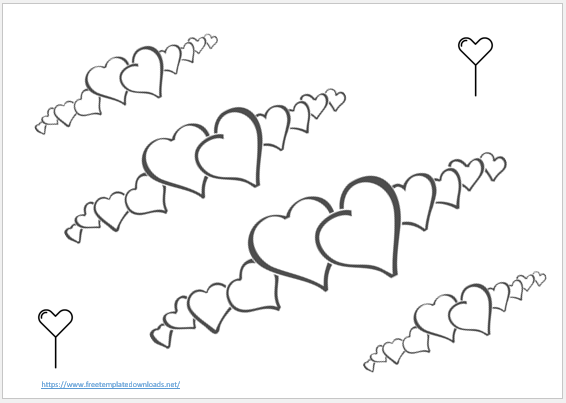 Free Printable Heart Template 05