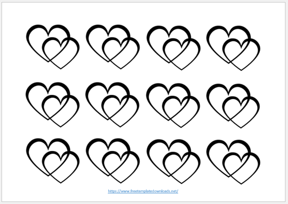 10 Free Printable Heart Templates - Free Template Downloads