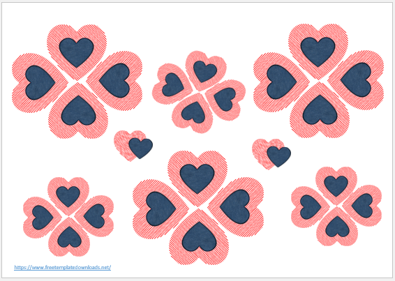 Free Printable Heart Template 09