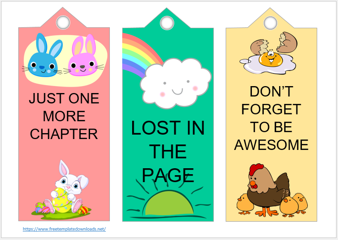 Free Bookmark Template 04