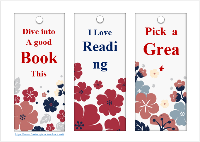 Free Bookmark Template 05