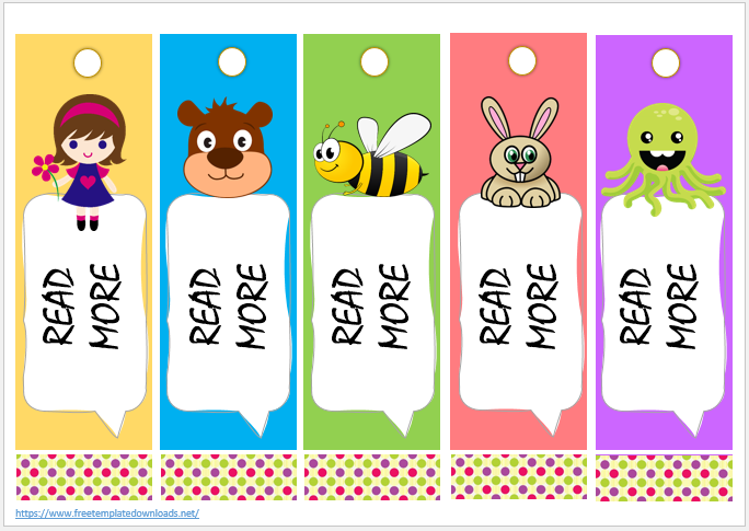 Free Bookmark Template 06