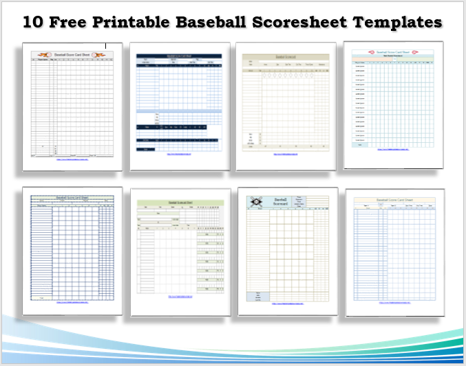 Printable Baseball Scoresheet Tmeplates Feature Image