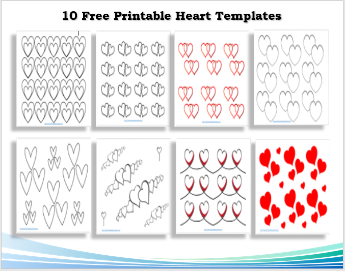 Printable Heart Templates Feature Image