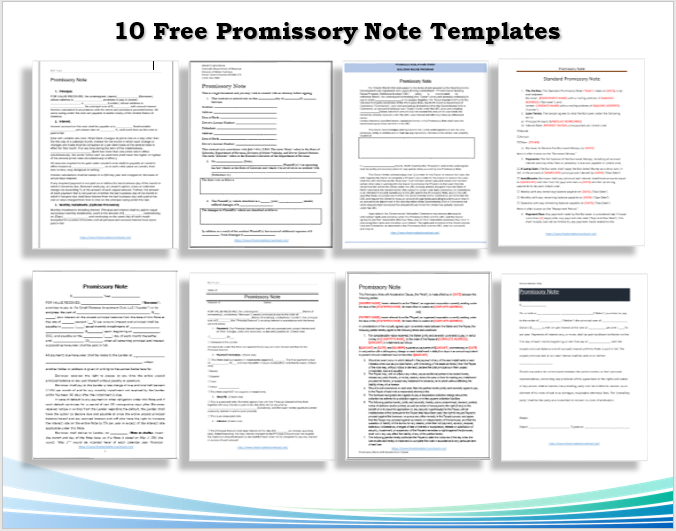 Promissory Note Templates Feature Image