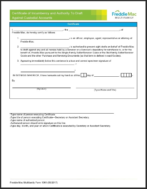 Corporate Structure Certificate