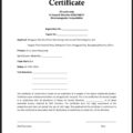 Editable Certificate of Conformance